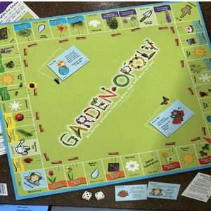 Garden-Opoly Board Game monopoly game with garden theme